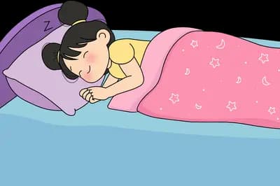 Fast asleep in bed