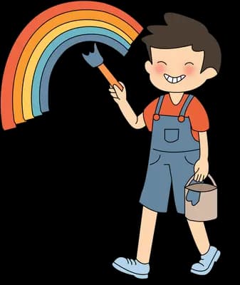 Painting a rainbow