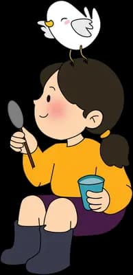 Eating with a small visitor