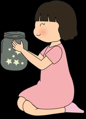 Holding a jar of stars