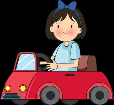 Driving a toy car