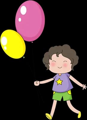 Carrying party balloons