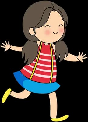 Skipping for joy