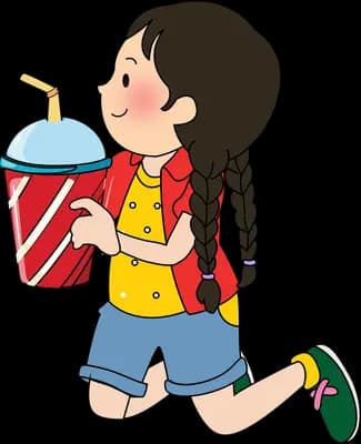 Running with a big drink