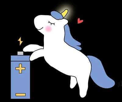 Unicorn leaning on a tall drinks cup