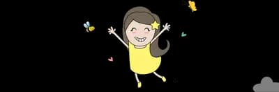 Girl in yellow skipping with a rope