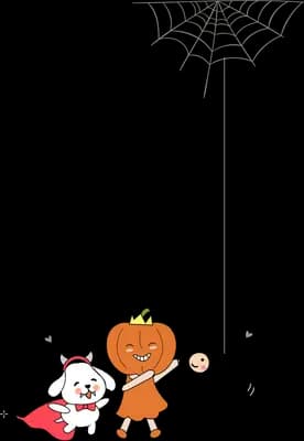 Two children in orange playing with an orb