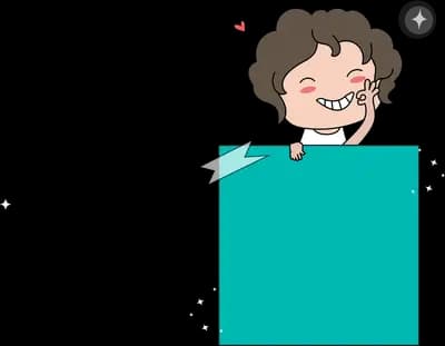 Grinning boy leaning his chin on a blank teal signboard