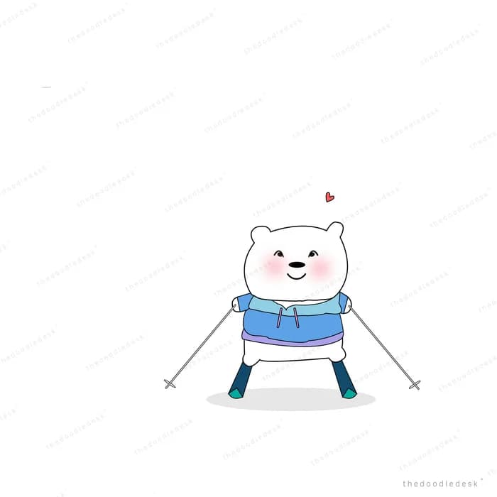 Bear balancing on a pair of stilts
