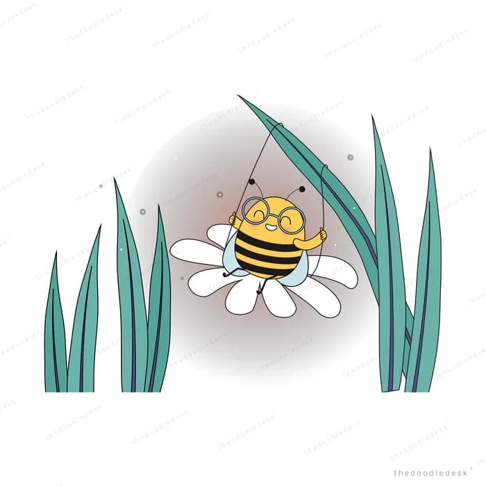 Bee on a white flower against a dark orb