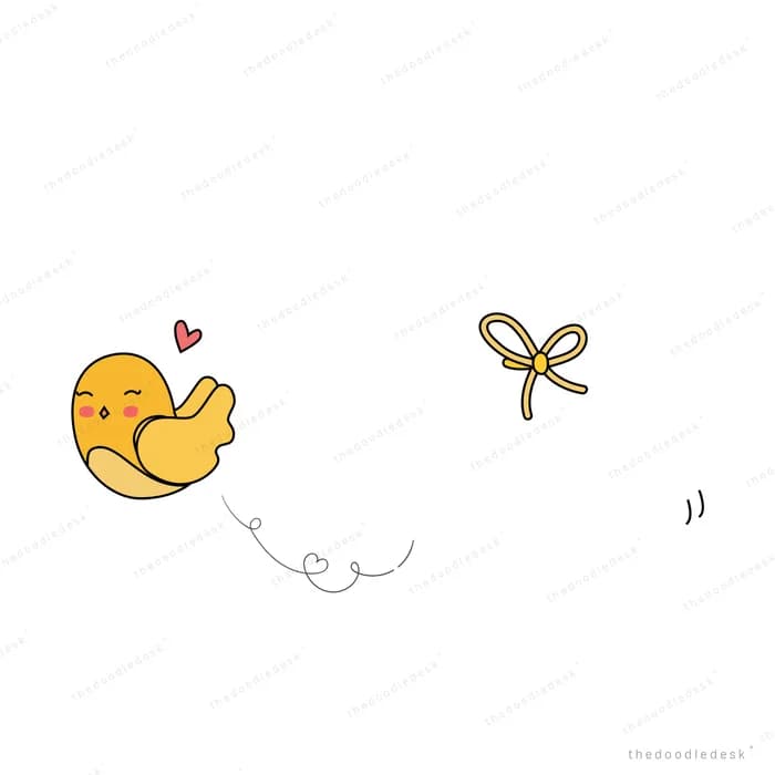 Chick beside an empty wire cage
