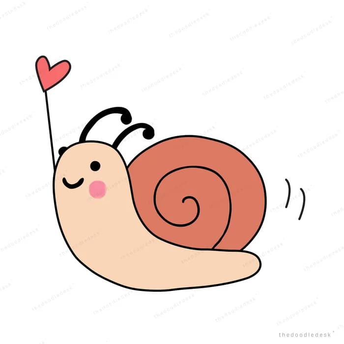 Snail with a small companion on its shell