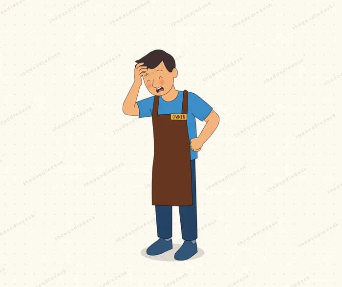 Shop owner facing a setback