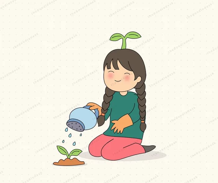 Tending a new sprout