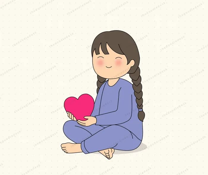 Holding love in her hands