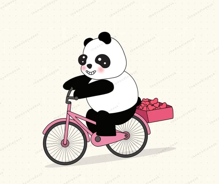 An animal running an errand