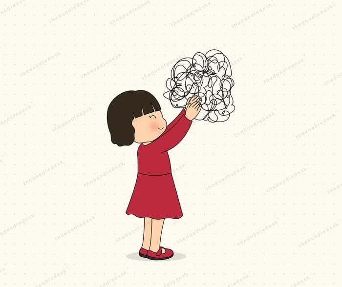 Carrying a tangle of worry