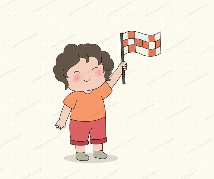 Waving the finish flag