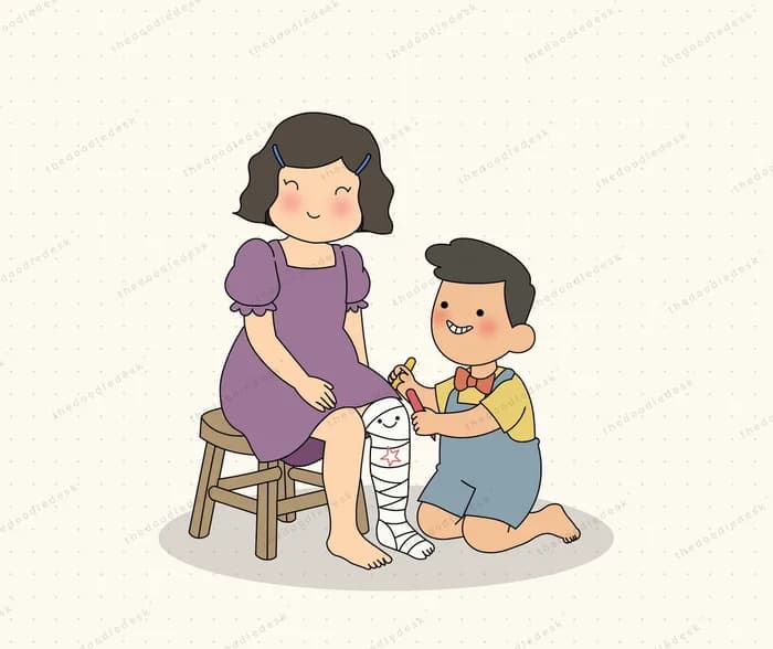 Tending to someone hurt