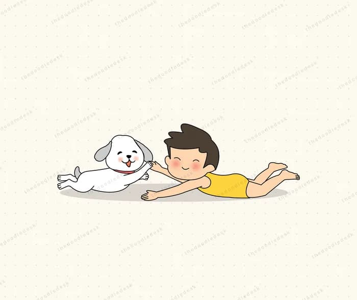Playing with a pet