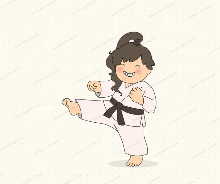 Practising martial arts