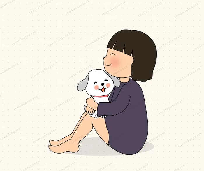 Comforted by a pet