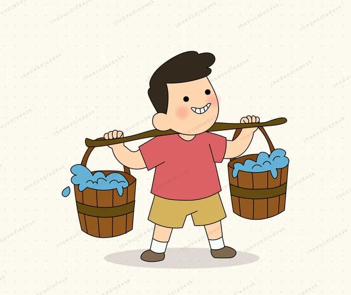Fetching water