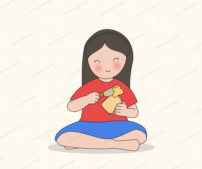 Holding a small bird