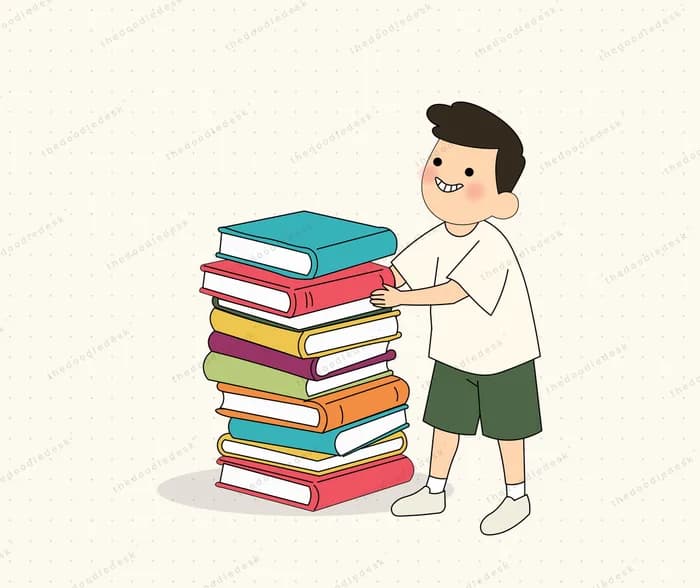 Proud of how much he has read