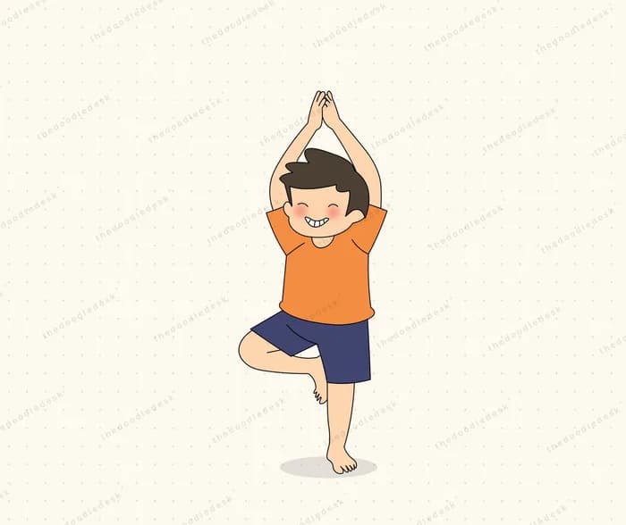 Balancing in tree pose