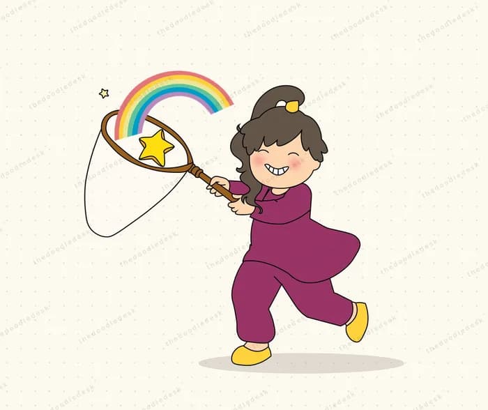 Catching a rainbow