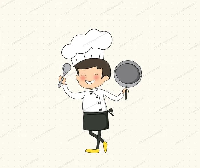 A young chef at work