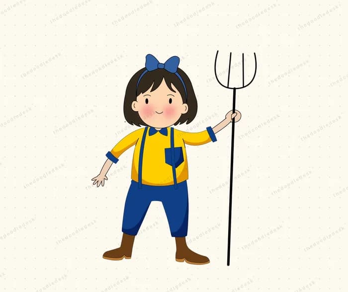 A young farmer at work