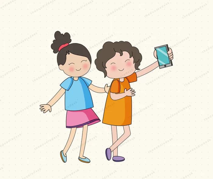 Posing for a selfie