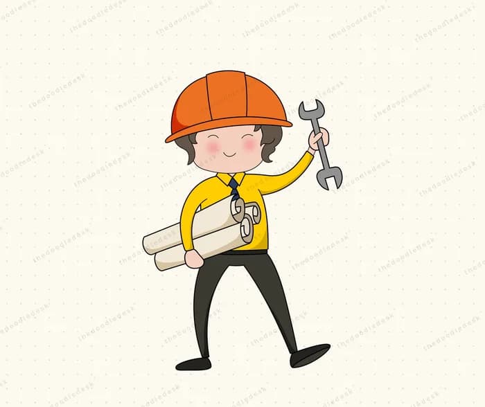 An engineer on site