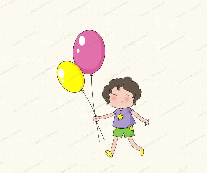 Carrying party balloons