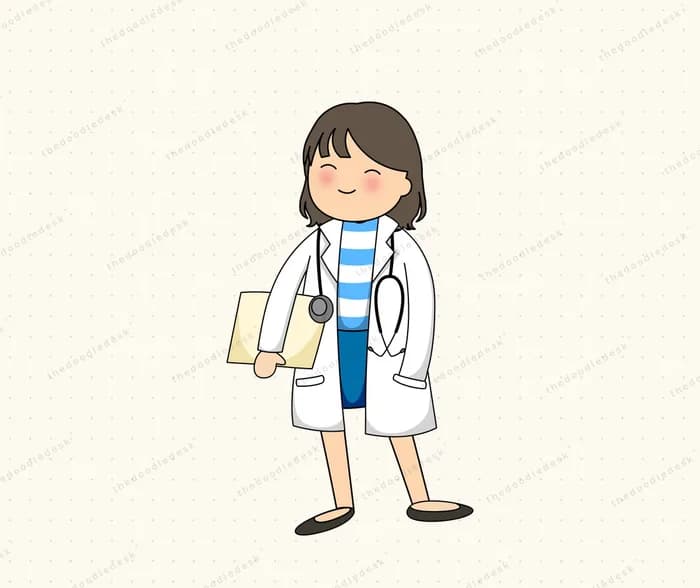 A doctor on her rounds
