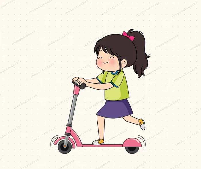 Scooting along