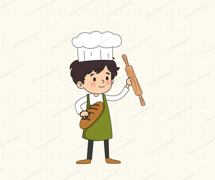 A baker at work