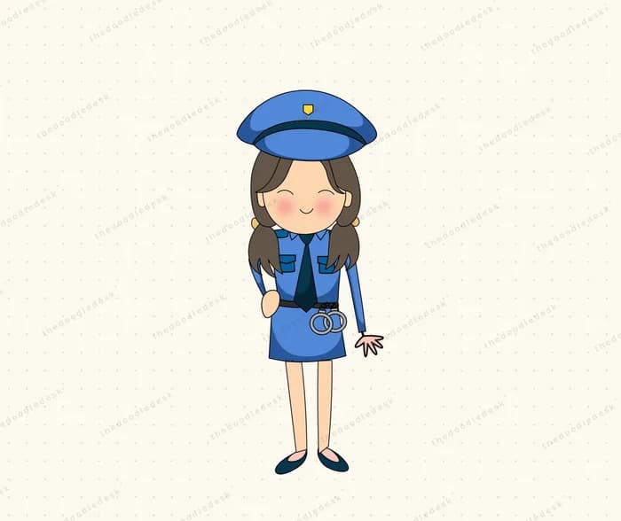A police officer on duty