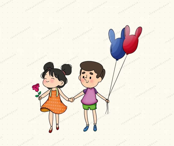 Walking hand in hand