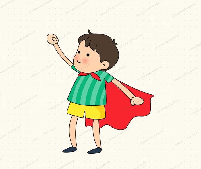 Playing at being a superhero