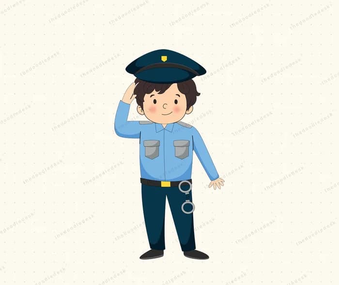 Saluting on duty