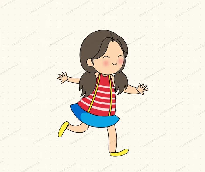 Skipping for joy