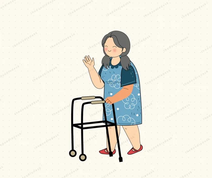 Walking with support