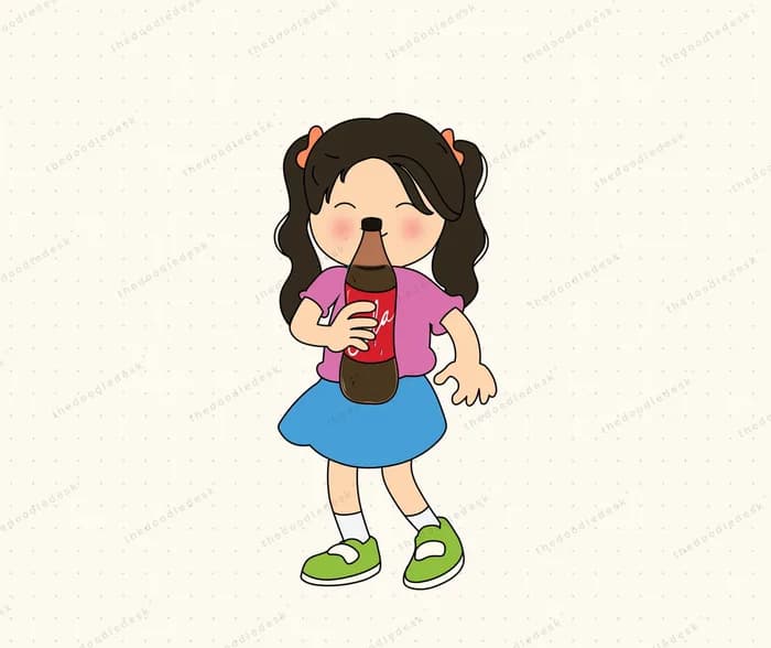 Taking a drink