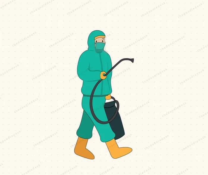 Disinfecting an area