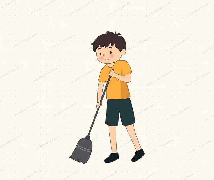 Sweeping up