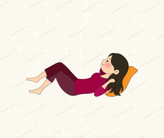 Stretched out resting