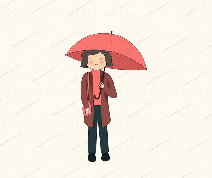 Out in the rain